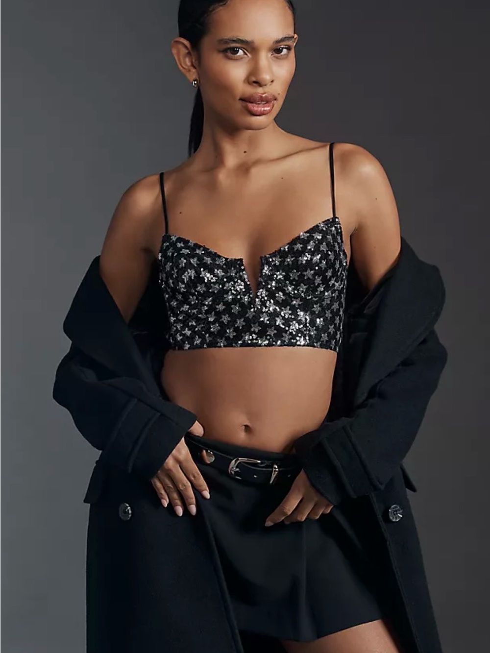 Anthropology Sequin Bralette Top